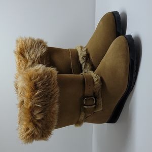 Seasons Lake Placid Sand Suede Leather Boots 8